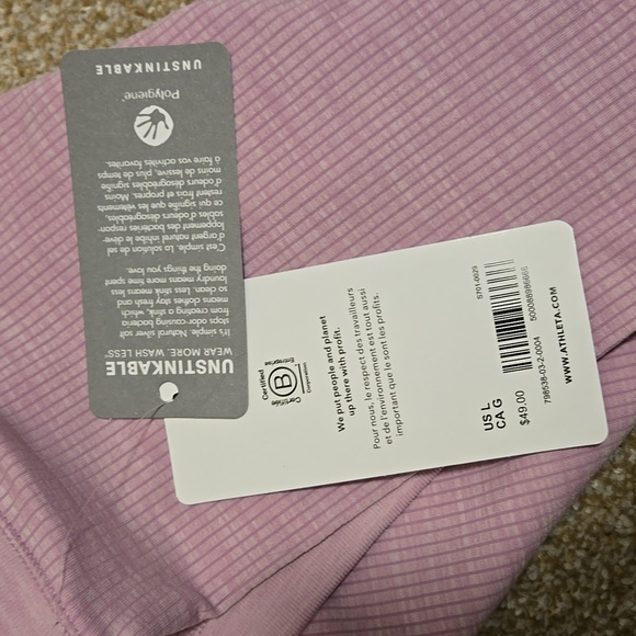 NWT Athleta Large Light Purple Heather Racerback Tank Top - Picture 8 of 8